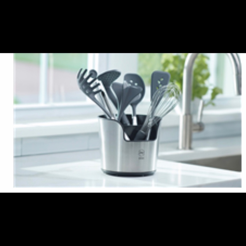 Deluxe rotating utensil caddy